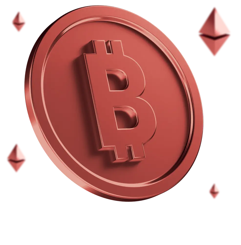 An abstract picture of a bitcoin